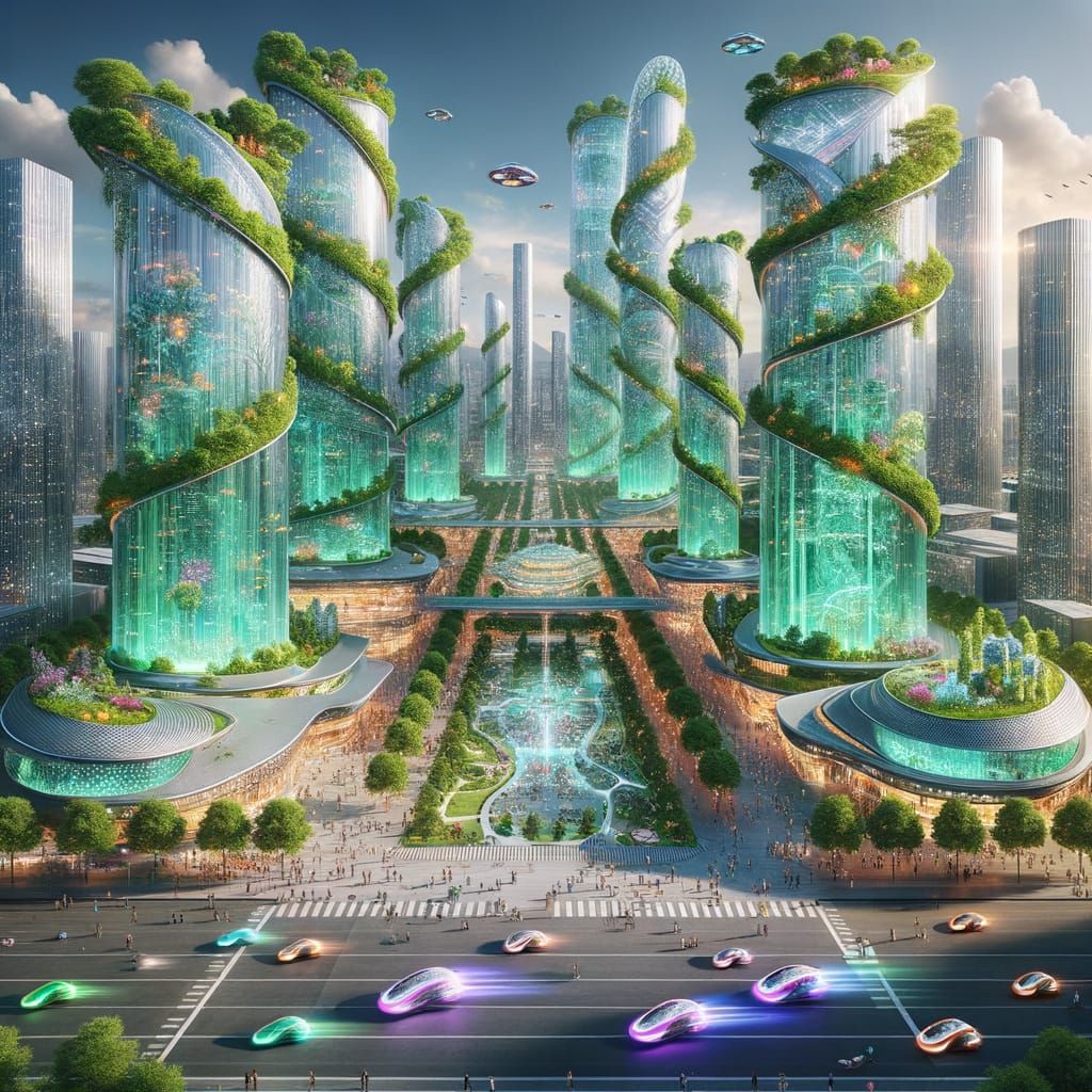 Green Utopia in Ultra-Modern Paradise