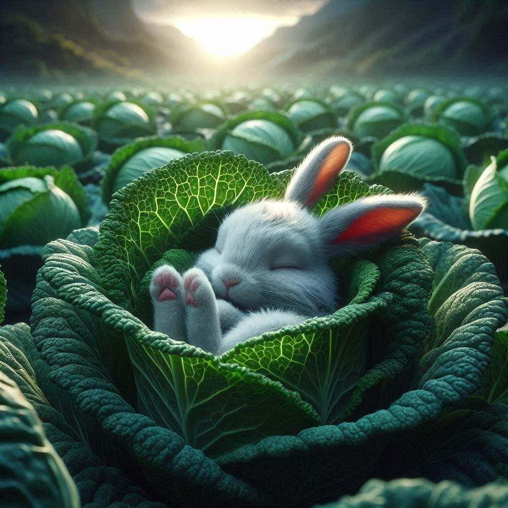 Bunnies do not come from cabbage