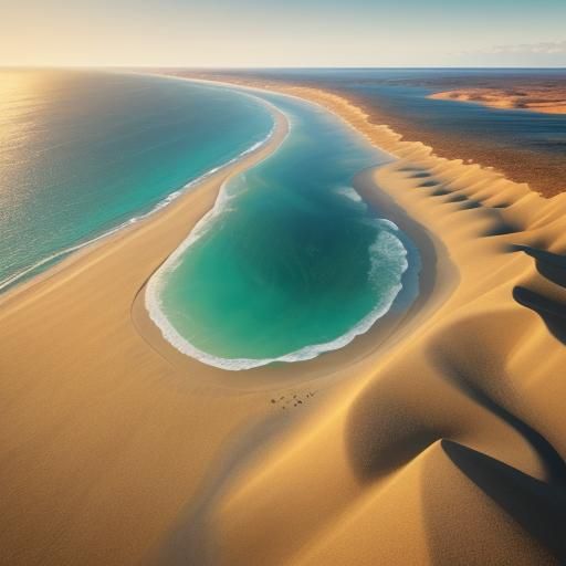 Seagulls Over Sand Dunes at Kitty Hawk