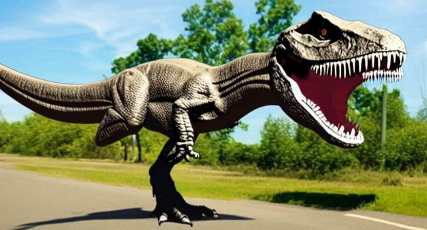 Majestic T-Rex Roams the Earth