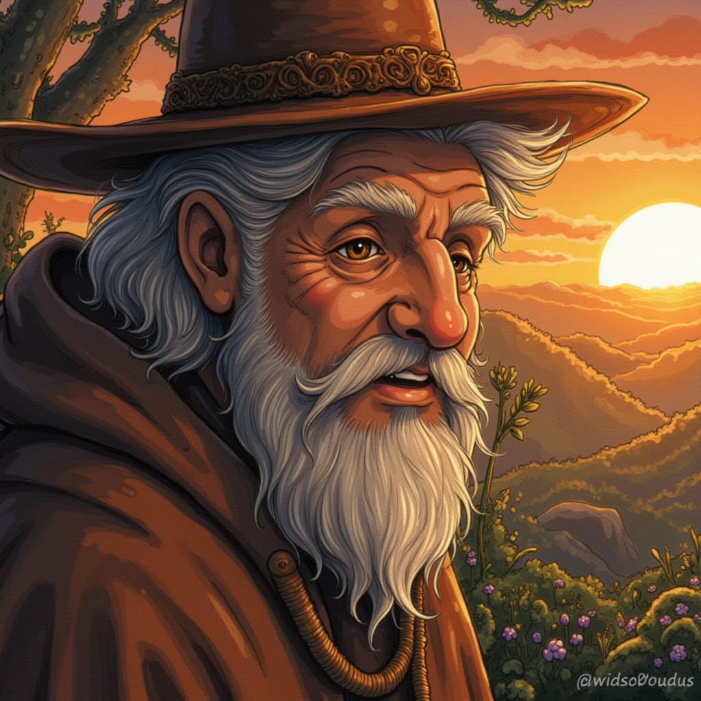 Stoic Old Man With Deep, Experienced Eyes