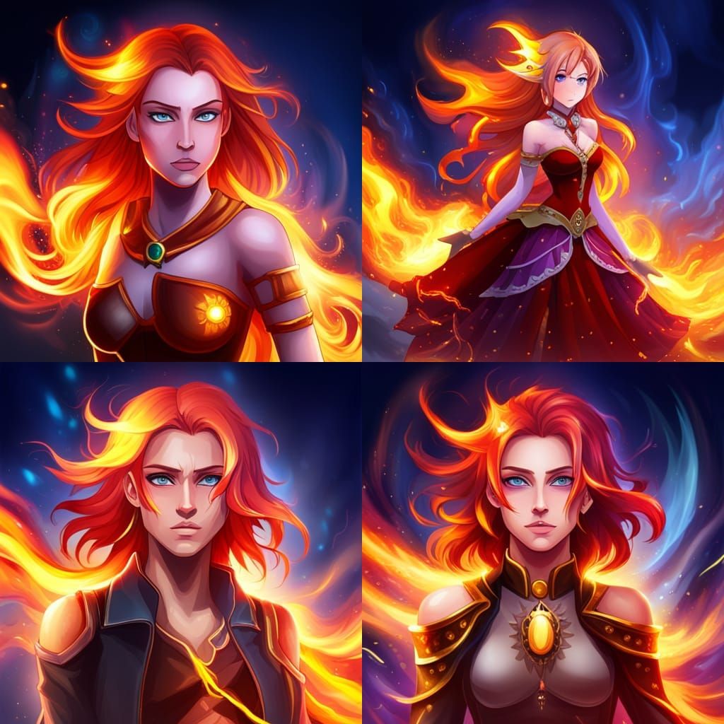 Fiery Soul Digital Art