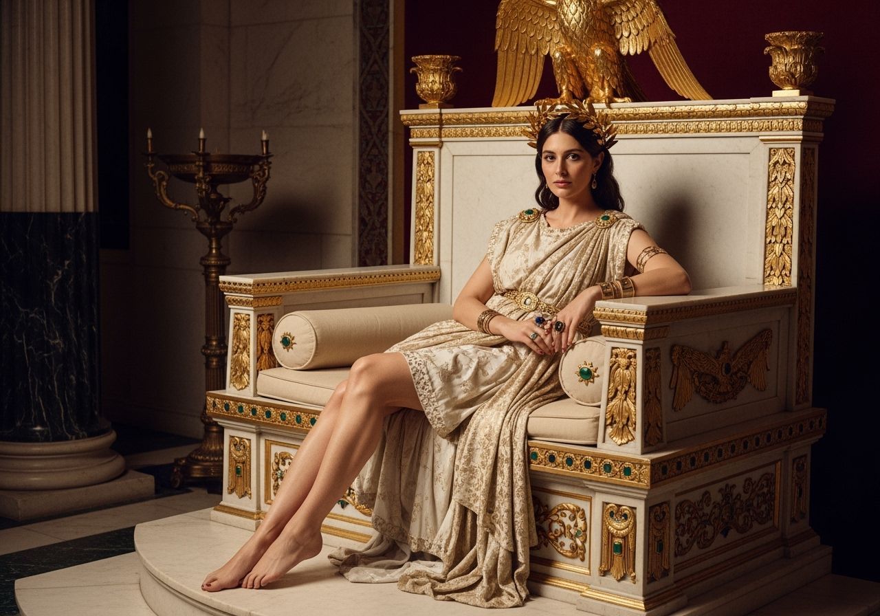 Empress Messalina Lounges in Ancient Rome Palace