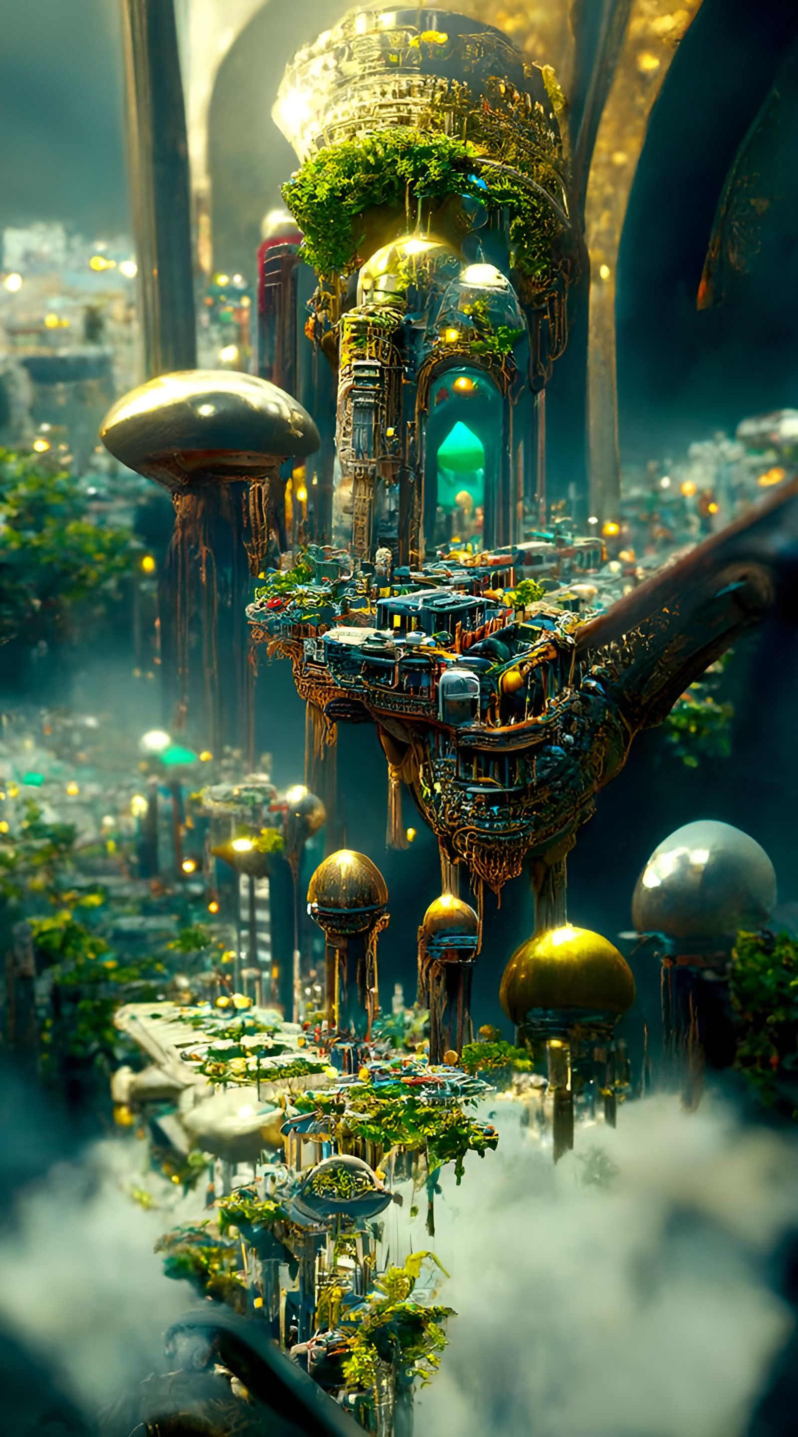 Futuristic Kingdom with Flourishing Gardens in CryEngine