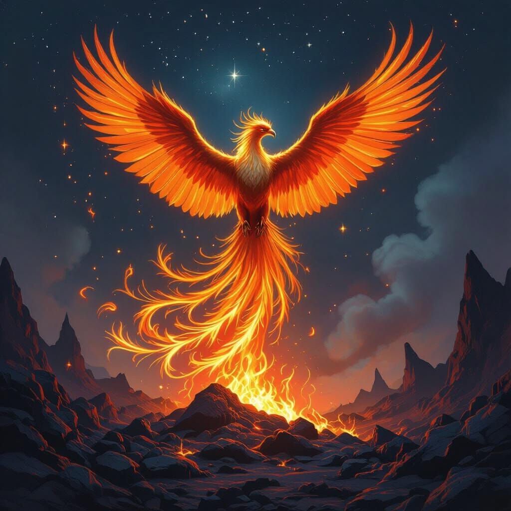 Phoenix Rising: Epic Fantasy Concept Art