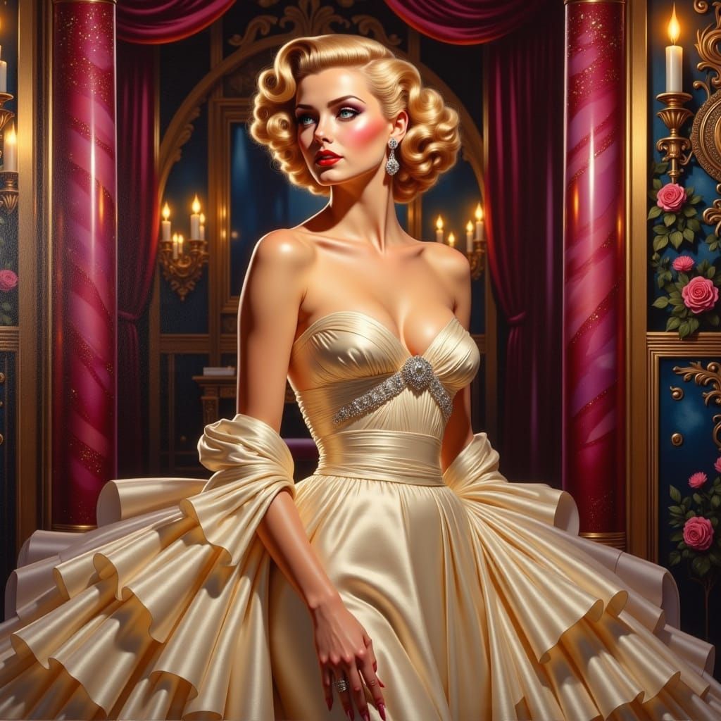Goddess in Art Deco Glamour