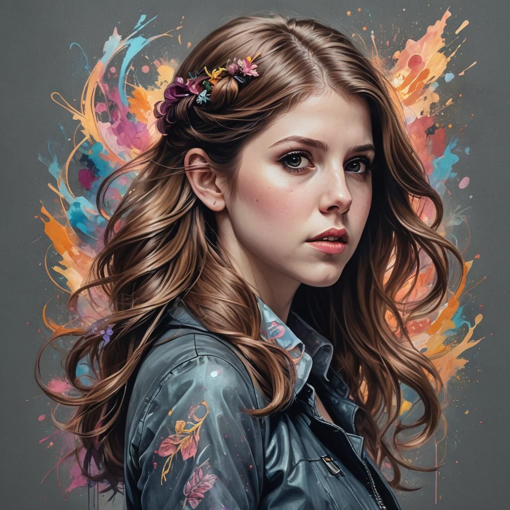 Detailed Chalk Portrait with Dynamic Lighting