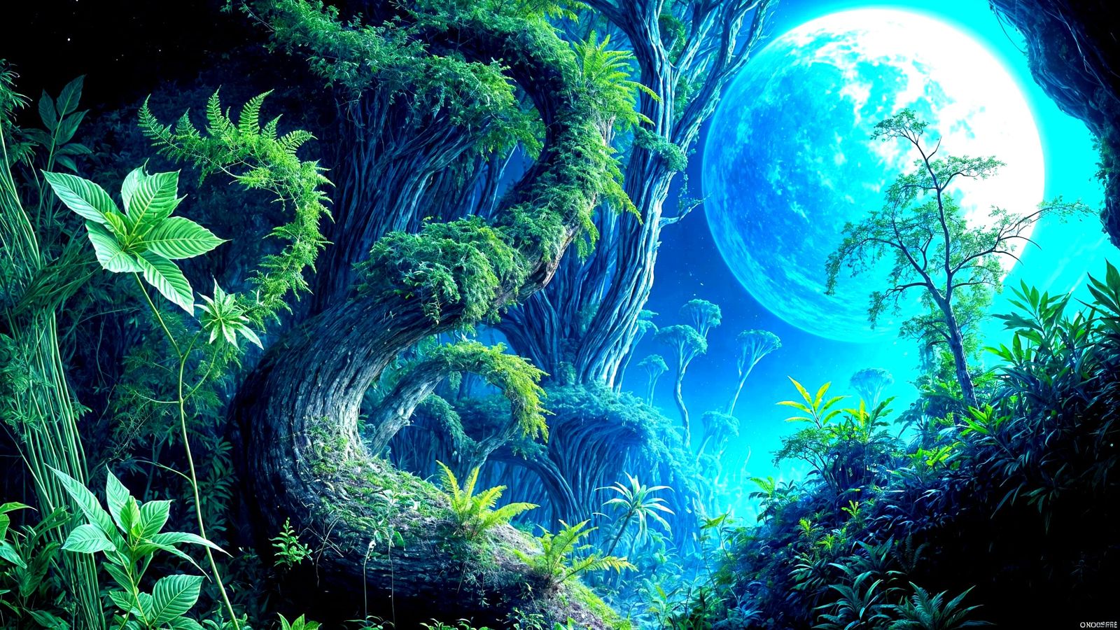 Mystical Flora on Alien Planet in Sci-Fi Surrealism