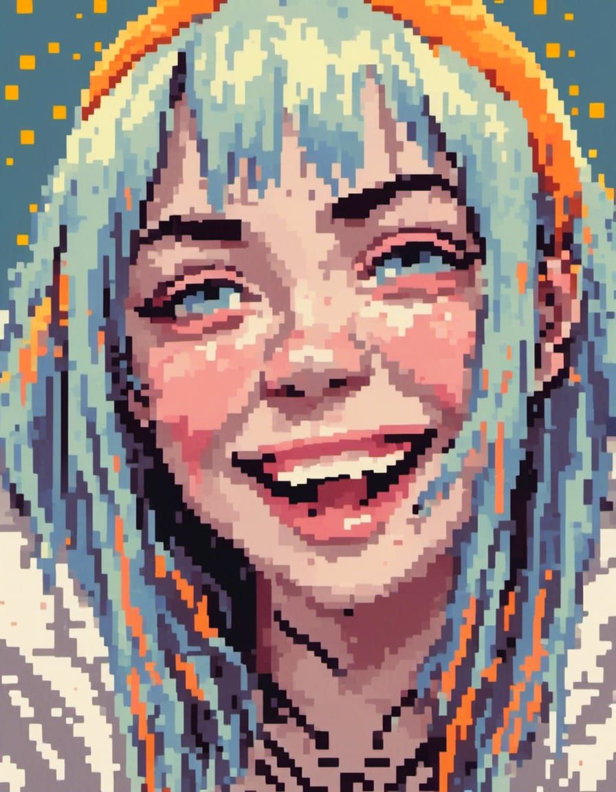 Billie Eilish Smiling Portrait