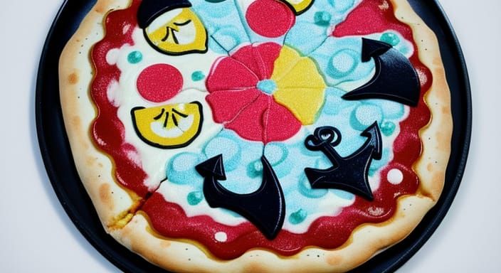 Polka Dot Candy Pizza: Anime Manga Style