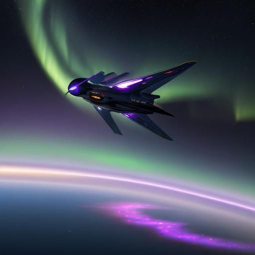 Wingsuit Flyer Soaring Through Saturn's Rings