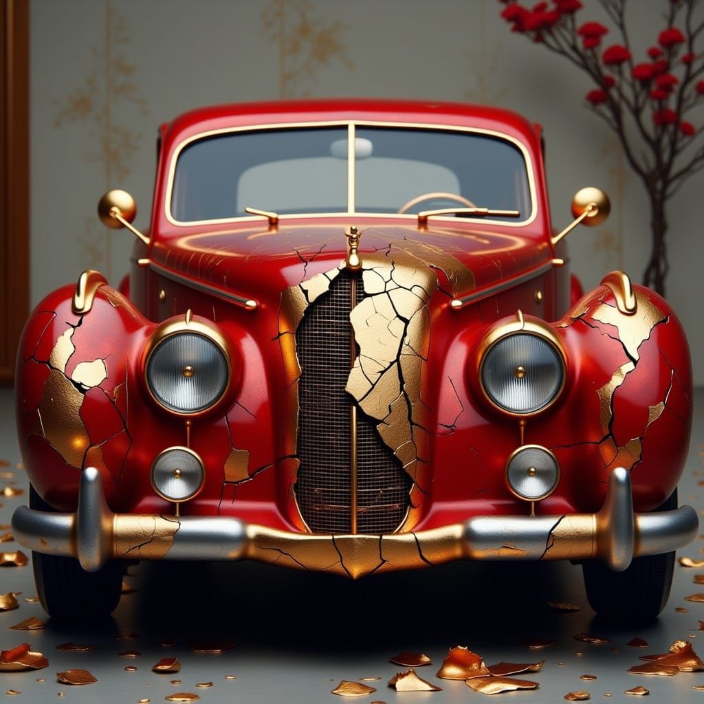 Kintsugi Style Car Repair - For the Rich & Famous