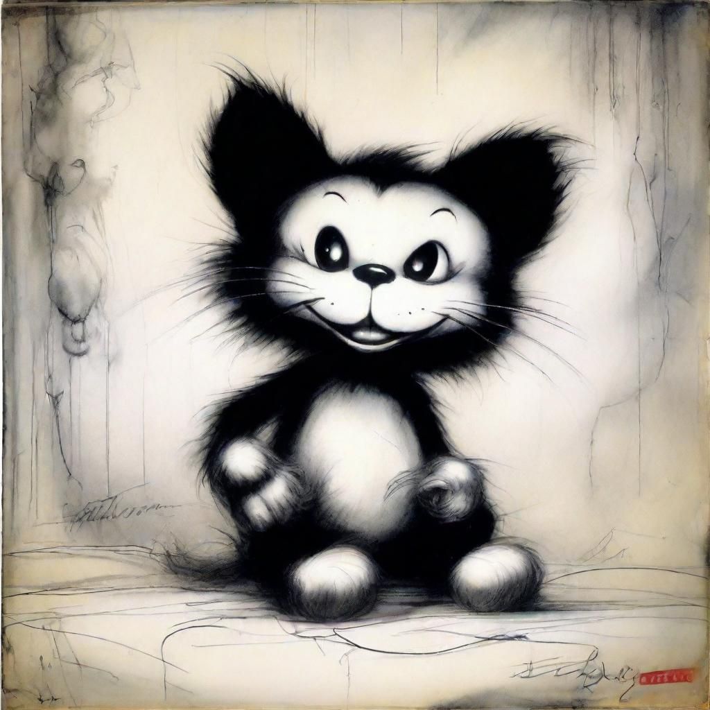 Disturbing Felix the Cat Illustration