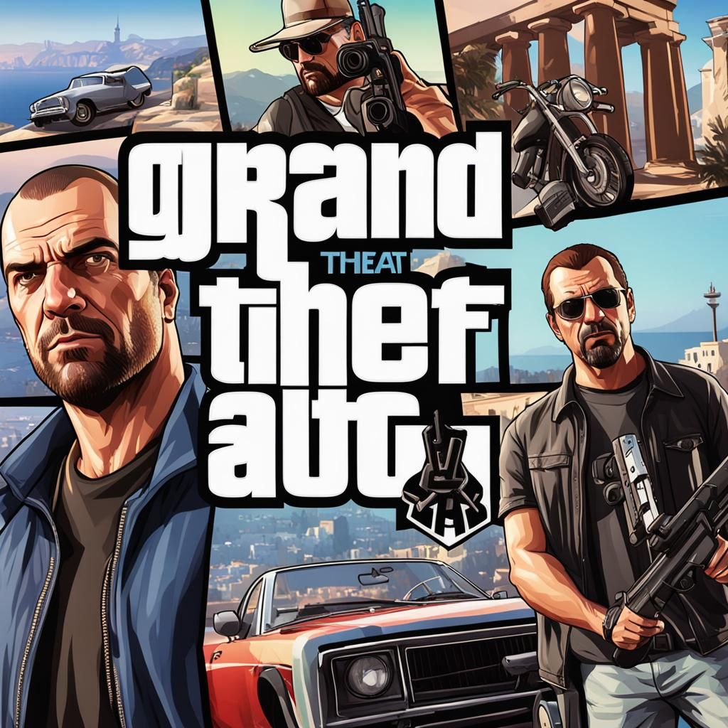 Grand Theft Auto Greece DVD Logo in HD
