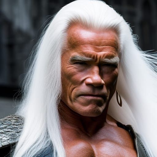 Arnold Schwarzenegger as King Conan