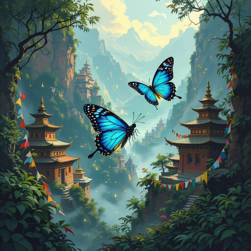 Bioluminescent Butterfly Illuminates Amazon Valley