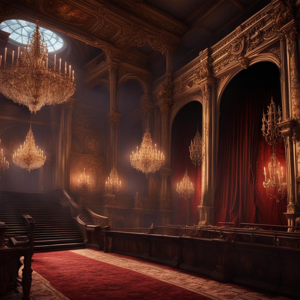 Phantom of the Opera Scene: Detailed Matte Painting