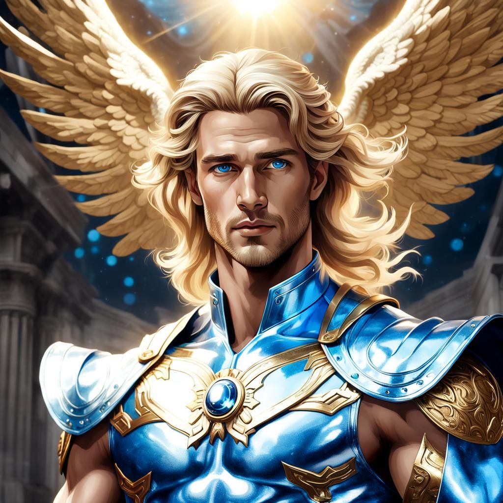 Apollo in Divine Suit: Ultra-Realistic 24k Image