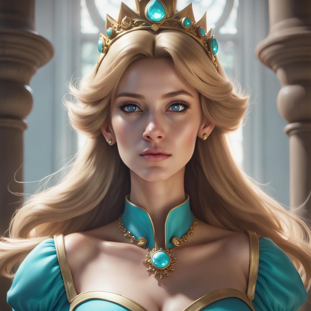Princess Rosalina Portrait in Hyperdetailed Style