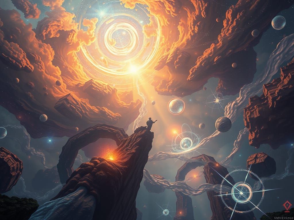 Ethereal Realms Converge in Opulent Fantasy