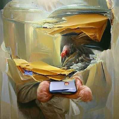 Email Notification as Oil Painting by Gurney