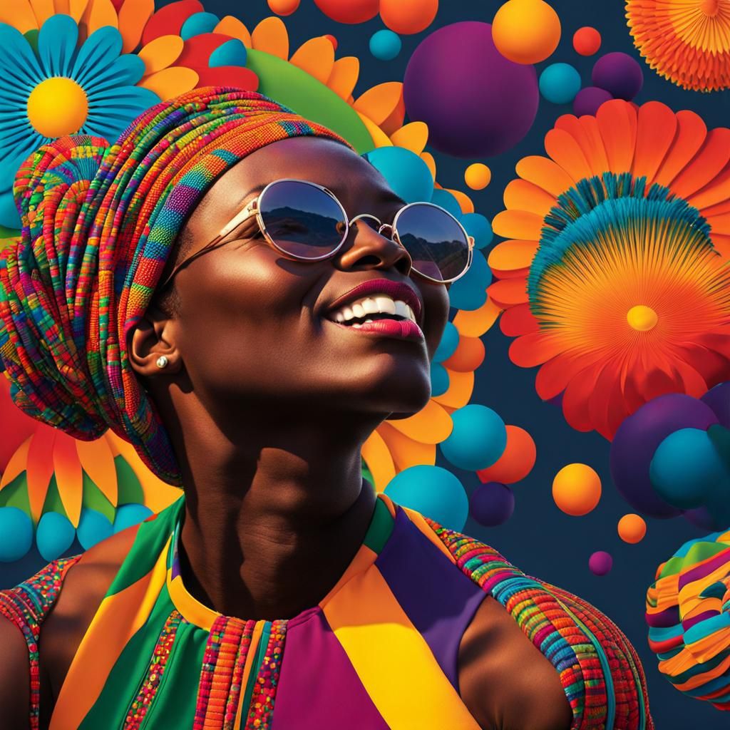 Vibrant Pop Explosion Under African Sun