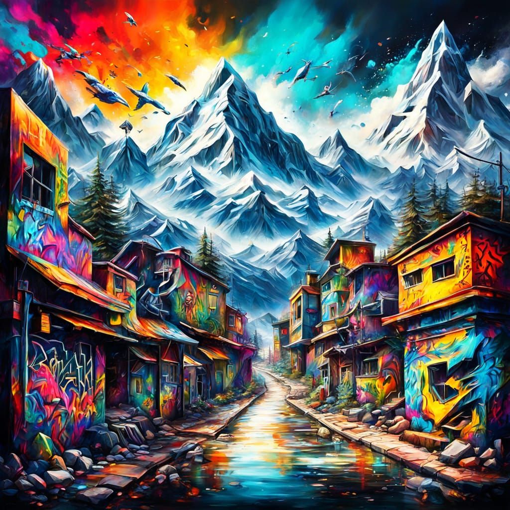 Surreal Faith in Vibrant Street Art