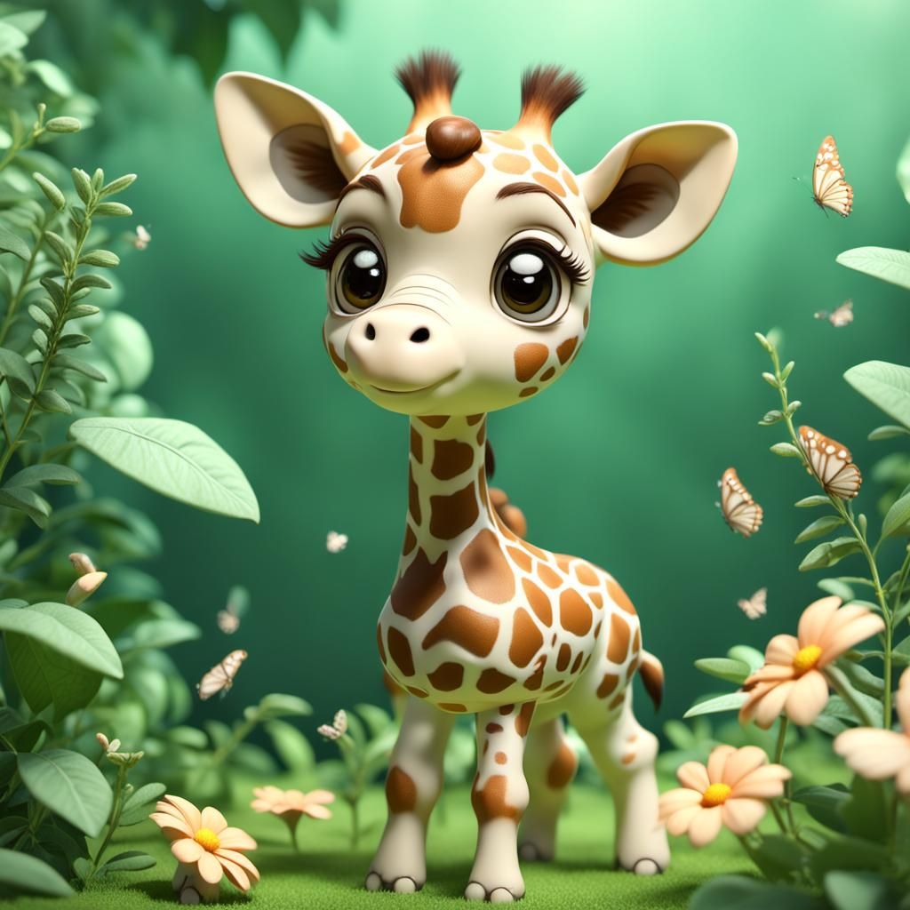 Baby giraffe