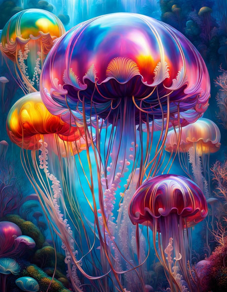 Rainbow jellyfish II
