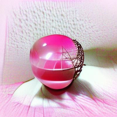 Pink Sphere Digital Rendering