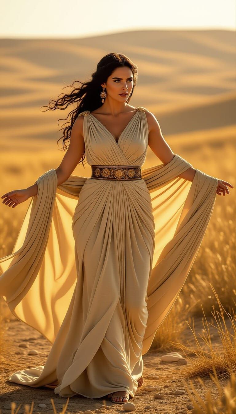 Curvy Woman in Ancient Rome: Cinematic Film Still