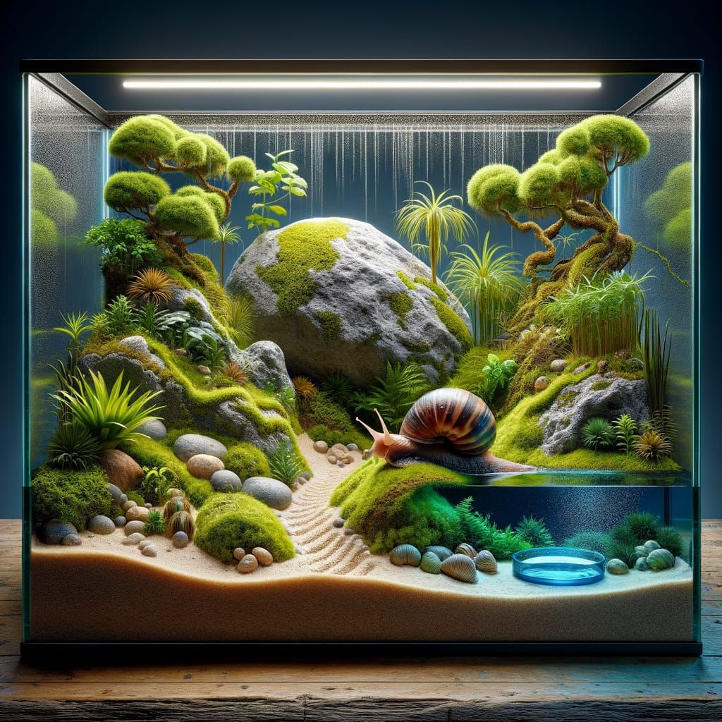Terrarium for Giant Snail: Fantasy Concept Art