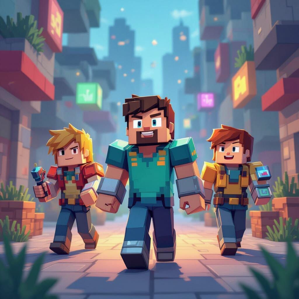 Vibrant YouTube Channel Art in Digital Style