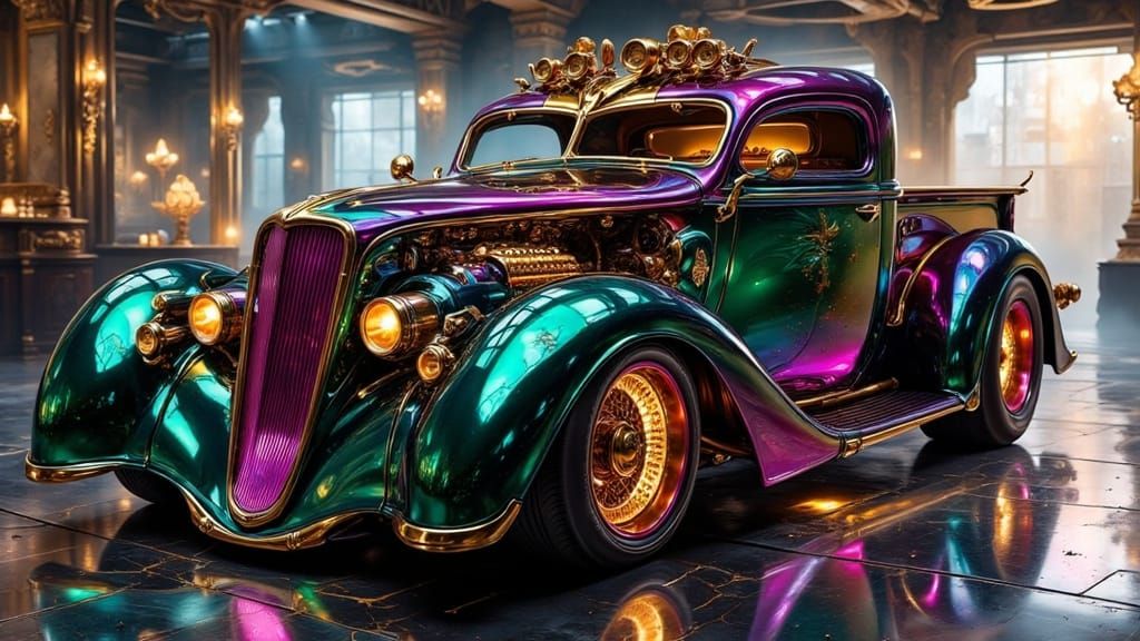 Hyperkraximalist Concept Truck in Showroom