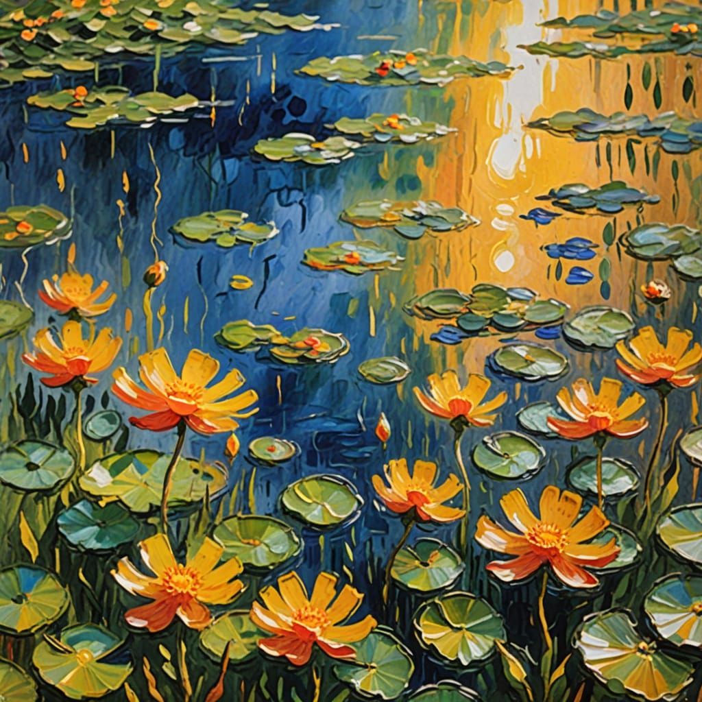 Impressionist Painting Melts Into Wall with Vibrant Colors