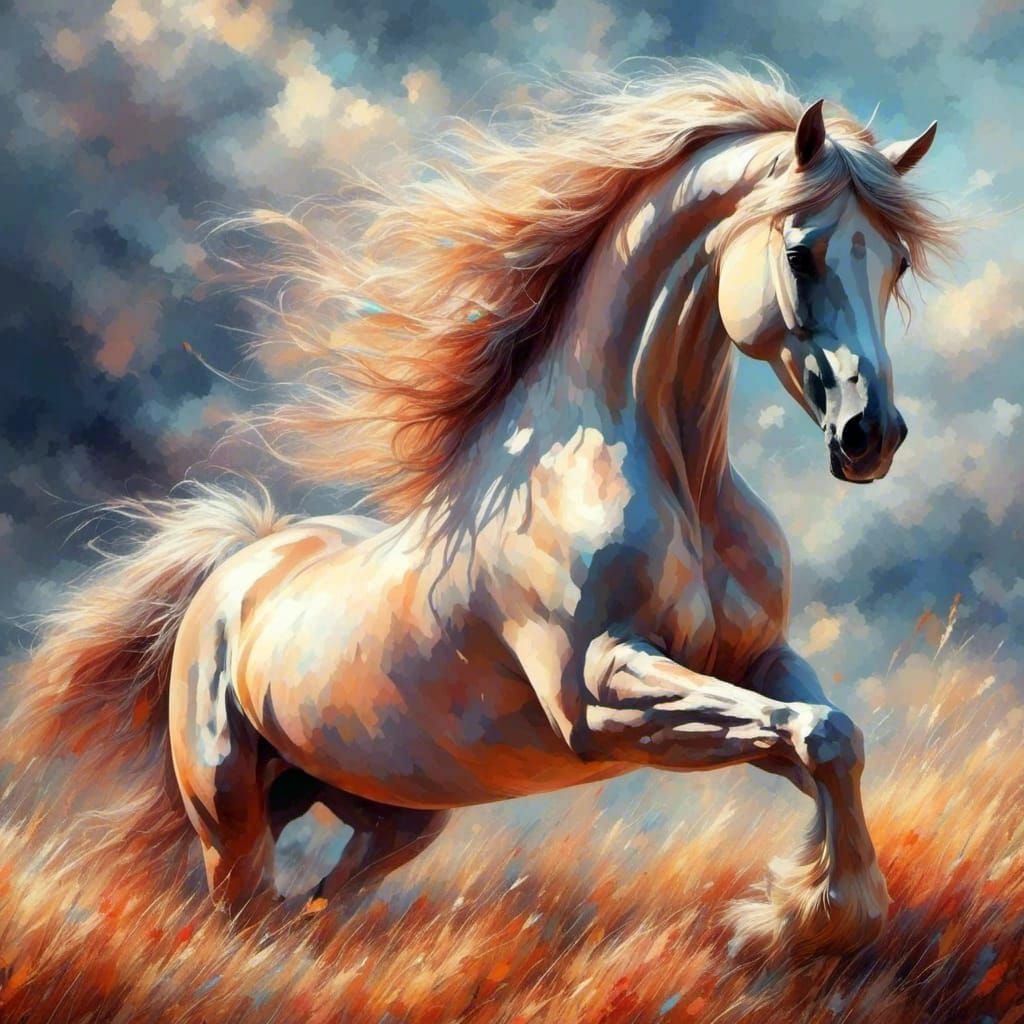 Wild Horses in Great Plains Paradise