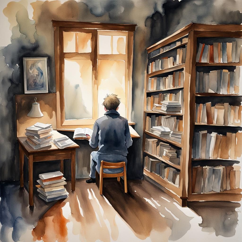 Solitary Figure in Sanctuary of Thoughts: Anime Key Visual