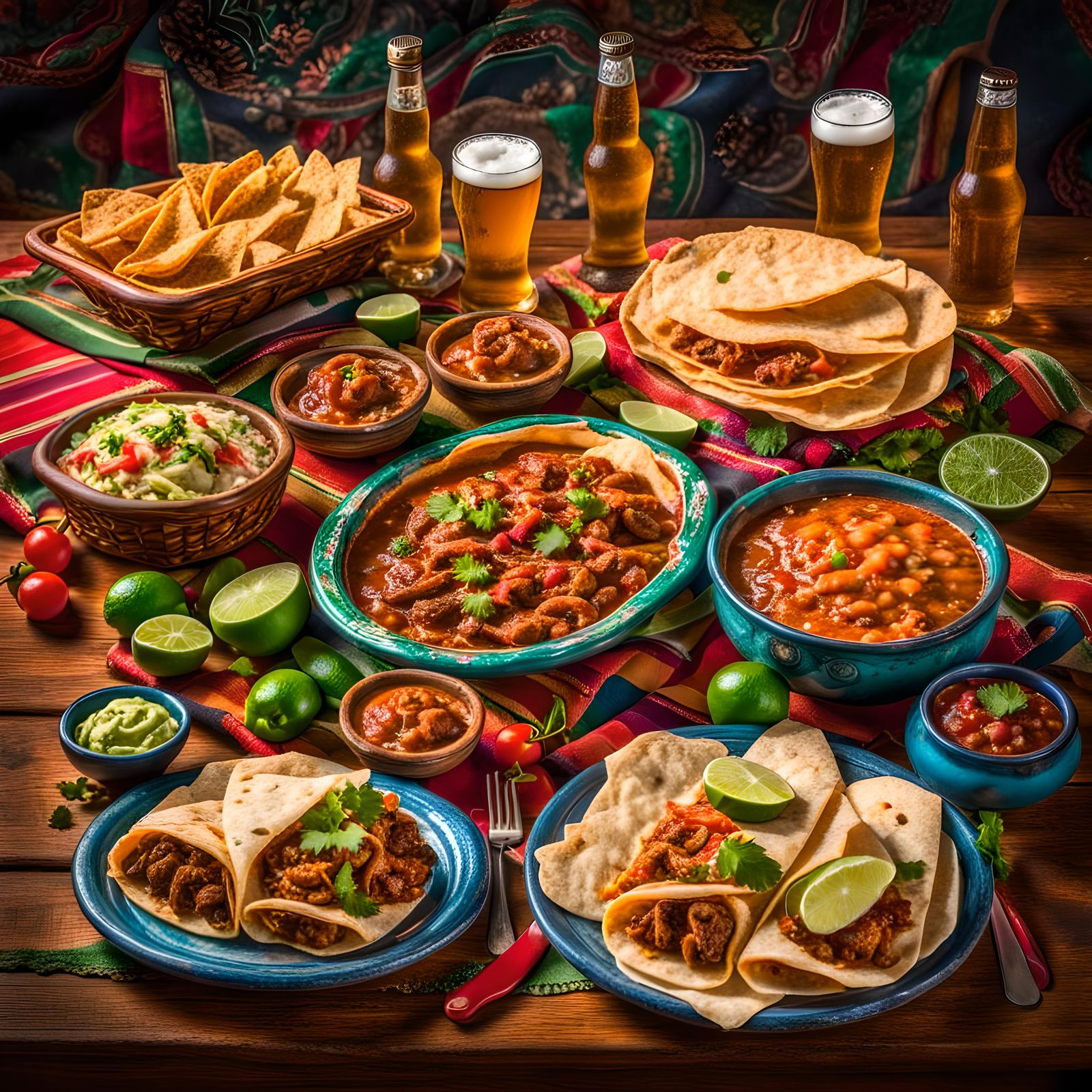 Cinco de Mayo Feast: A Hyperdetailed Mexican Table