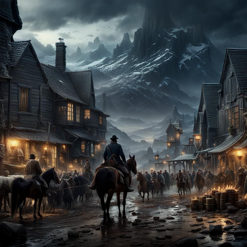 Epic Drover in Cinematic Landscape