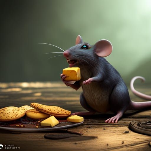 Mouse in Cheese Fantasy Concept Art