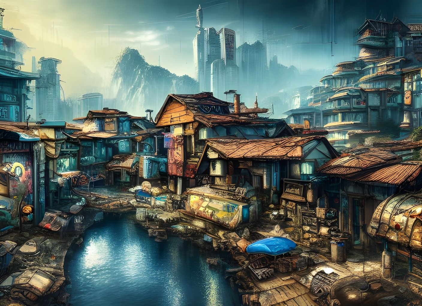 Cyberpunk city