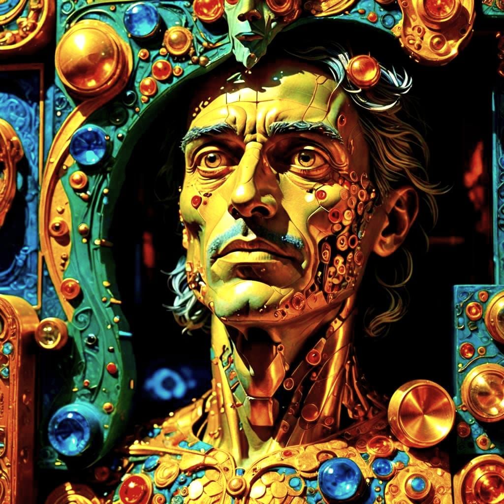 Surreal Face as Cabinet of Curiosities in Digital Art