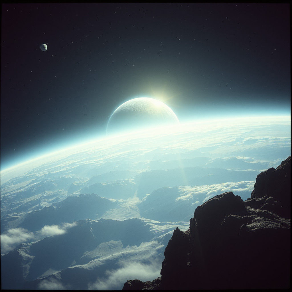 Epic Exoplanet Scene in Cinematic Style