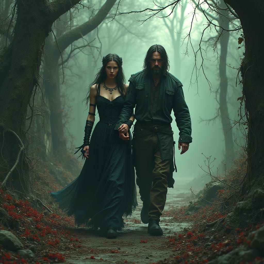 Dissonant Duo in a Haunted Castle Ruins