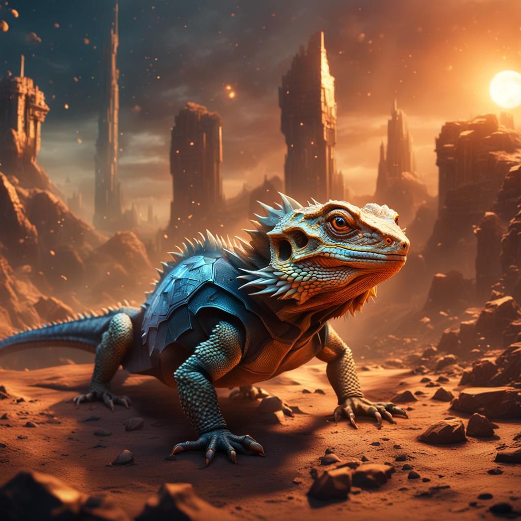 Bearded Dragon's Solar Energy Destroys Terminators