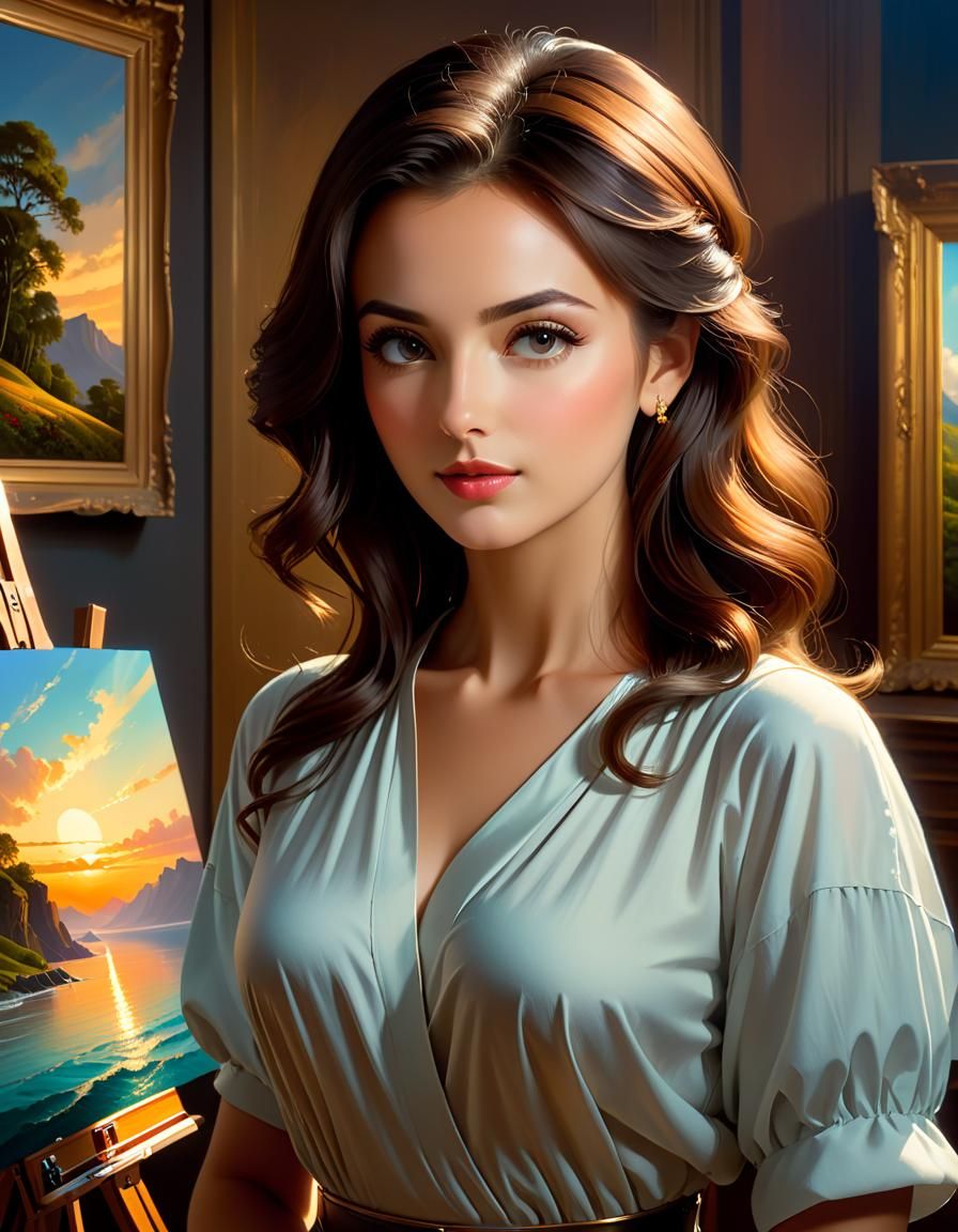 Painter Showcases Masterpiece in Detailed Matte Painting