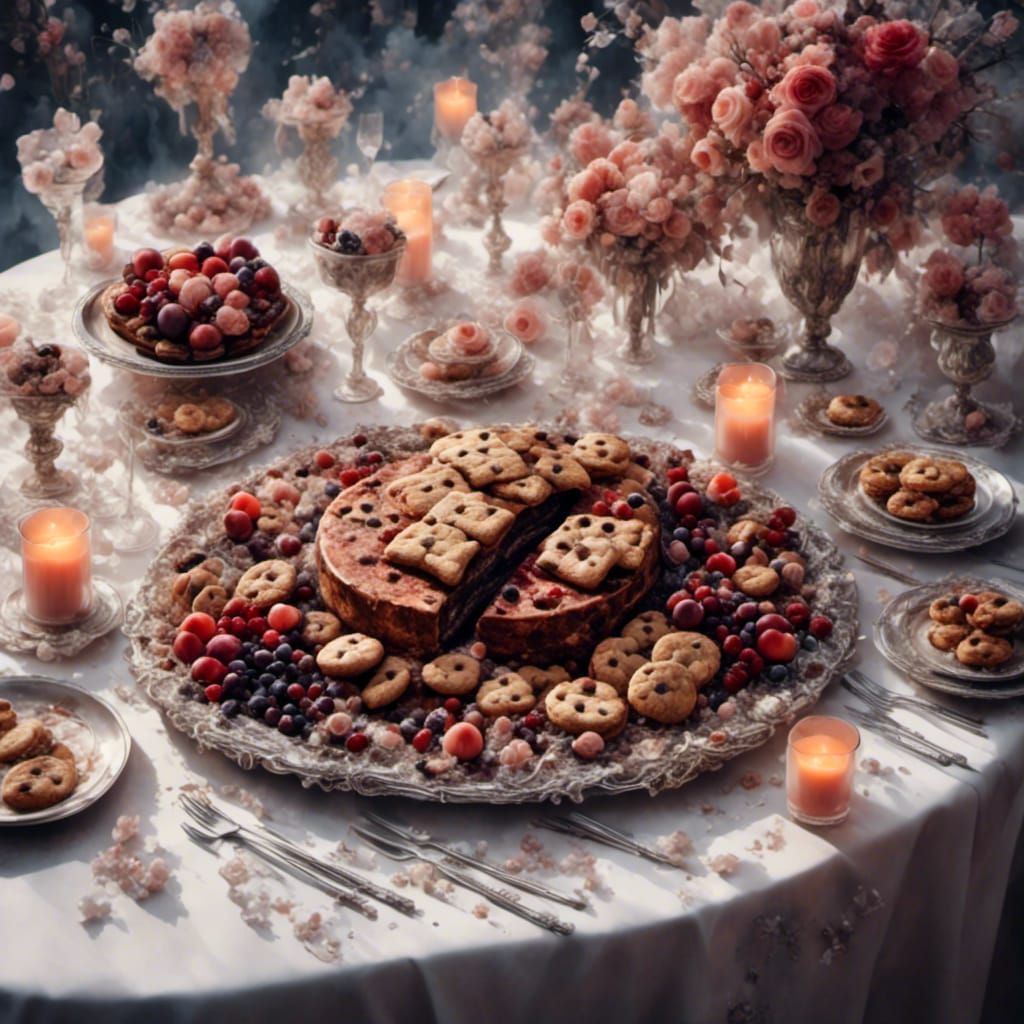 Hyperrealistic Thank You Platter with Crystals and Flowers