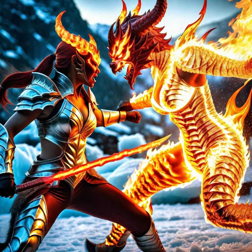 female demons fighting