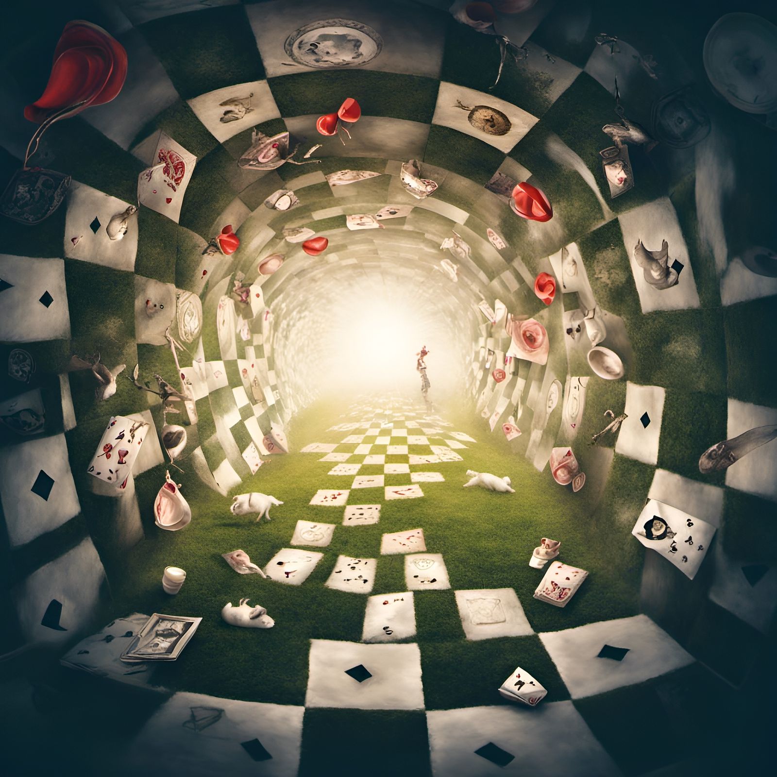 Wonderland Spiral: A Trippy Descent into the Rabbit Hole
