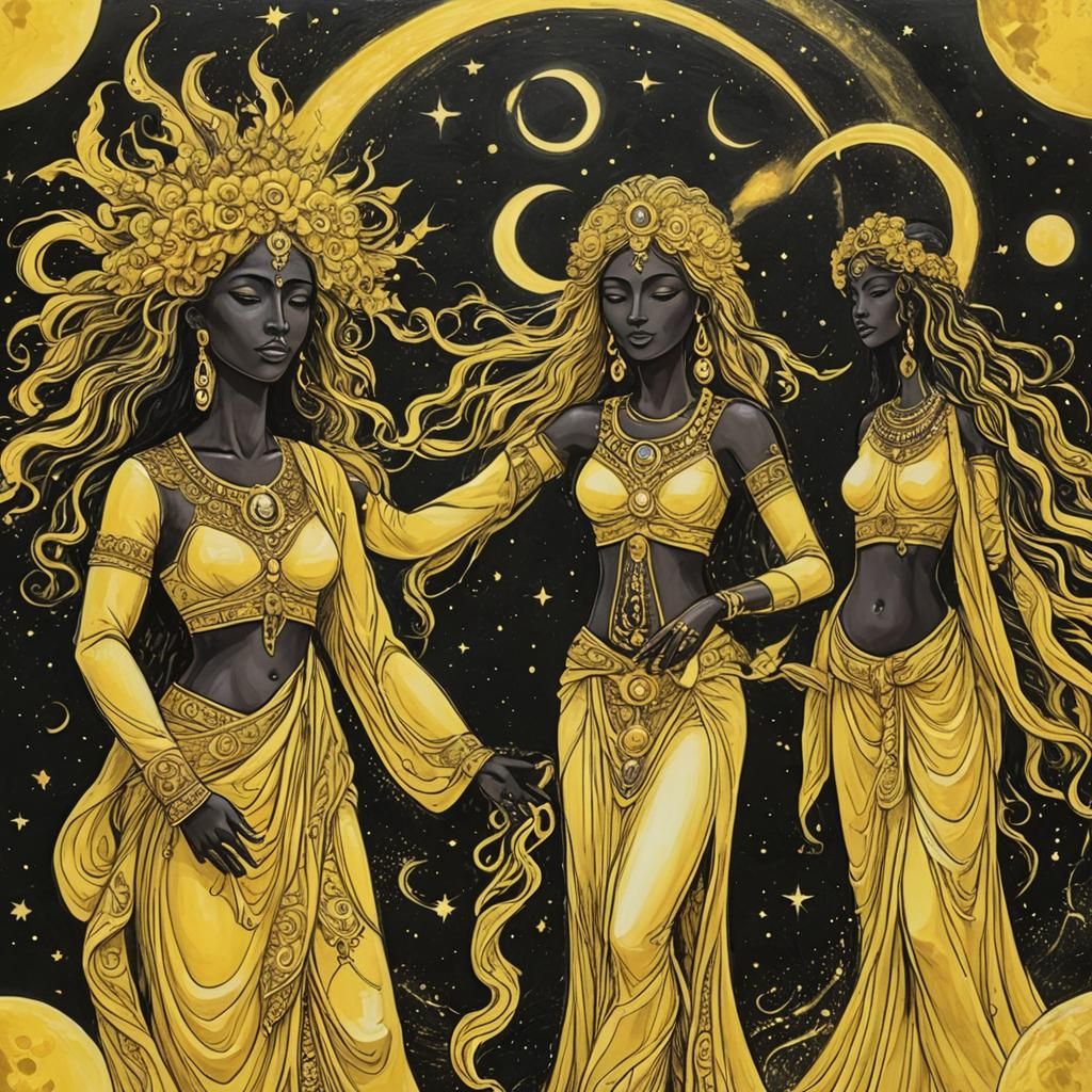 Yellow energy goddesses